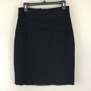 INC Lined Black Pencil Skirt Size 10